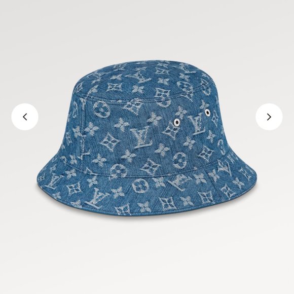 Louis Vuitton Reversible denim monogram bucket hat Authentic - Picture 5 of 12